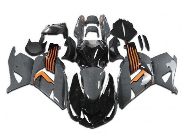 2006-2011 Kawasaki ZX14R ZZR1400 Motorcycle Fairings - Grey Orange Black Australia for Sale