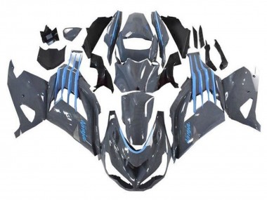 2012-2024 Kawasaki ZX14R ZZR1400 Motorcycle Fairings - Nardo Grey Blue Australia for Sale