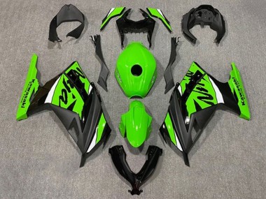 2013-2024 Kawasaki EX300 Motorcycle Fairings - Green White Black Australia for Sale