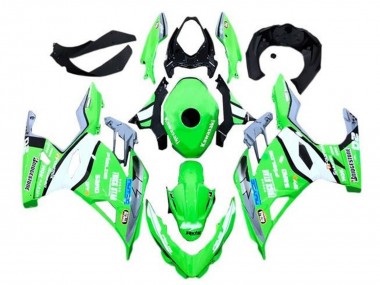 2018-2024 Kawasaki Ninja 400 Motorcycle Fairings - Green Grey Black Blue Trick Star Bridgestone Australia for Sale