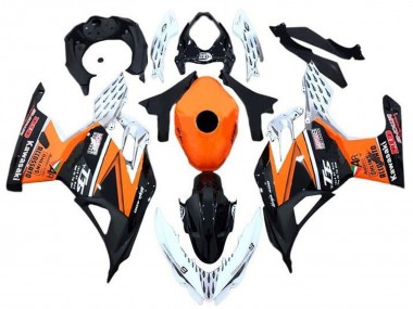 2018-2024 Kawasaki Ninja 400 Motorcycle Fairings - Orange White Black Australia for Sale