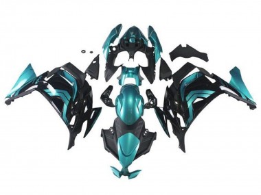 2020-2025 Kawasaki Ninja 650 EX650 Motorcycle Fairings - Teal Blue Black Australia for Sale