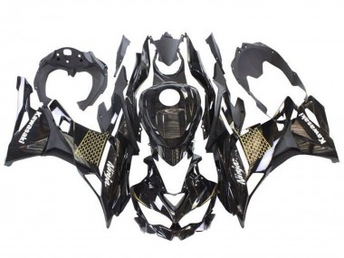 2019-2025 Kawasaki ZX25R ZX-25R Motorcycle Fairings - Glossy Black Gold White Honeycomb Australia for Sale