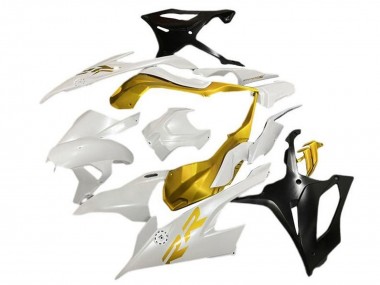 2019-2022 BMW S1000RR Motorcycle Fairings - White Gold Matte Black Australia for Sale