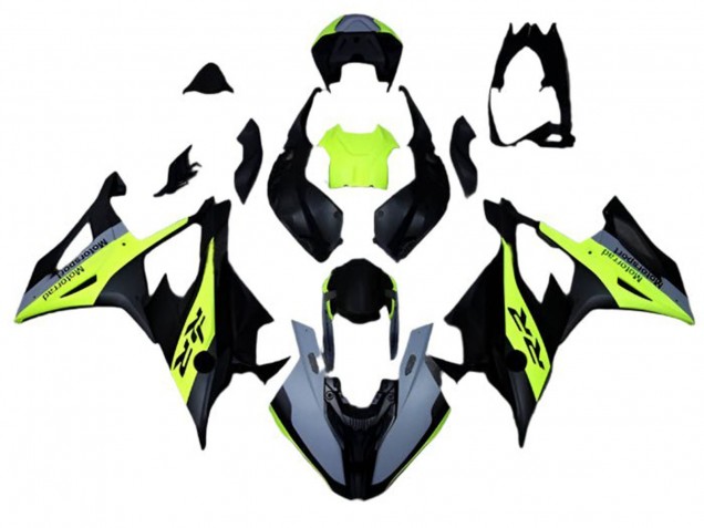 2019-2022 BMW S1000RR Motorcycle Fairings - Matte Black Grey Neon Yellow Australia for Sale