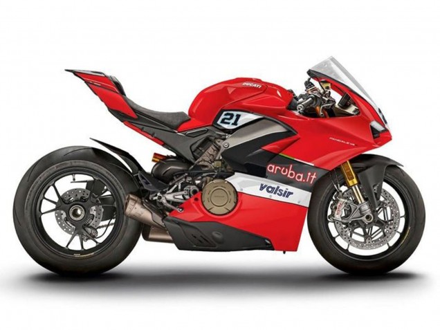 2018-2019 Ducati Panigale V4 V4S Motorcycle Fairings - Red Black White Valsir Australia for Sale