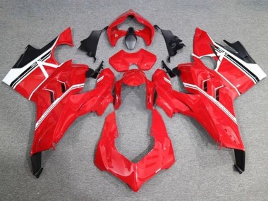 2020-2021 Ducati Panigale V4 V4S Motorcycle Fairings - White Red Glossy Black Stripe Australia for Sale
