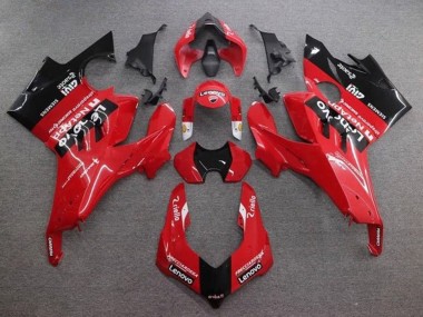 2020-2021 Ducati Panigale V4 V4S Motorcycle Fairings - Red Glossy Black Lenovo Australia for Sale