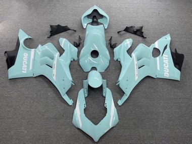 2020-2021 Ducati Panigale V4 V4S Motorcycle Fairings - Light Blue White Australia for Sale
