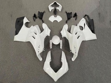 2020-2021 Ducati Panigale V4 V4S Motorcycle Fairings - Pearl White Glossy Black Australia for Sale