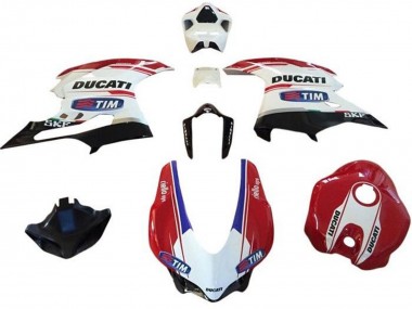 2015-2020 Ducati 959/1299 Motorcycle Fairings - White Red Blue Glossy Black Tim Australia for Sale