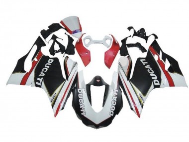 2011-2014 Ducati Panigale 1199 Motorcycle Fairings - White Red Matte Black Australia for Sale
