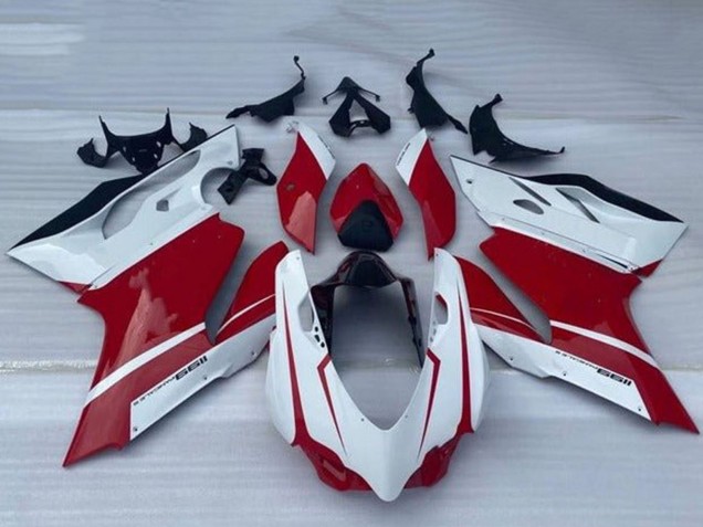 2011-2014 Ducati Panigale 1199 Motorcycle Fairing - White Red Glossy Black Australia for Sale