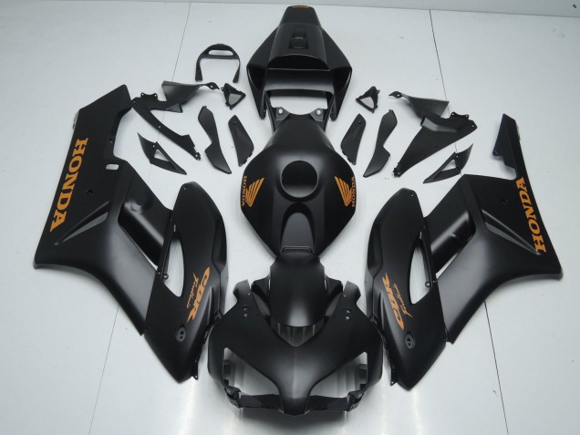 2004-2005 Honda CBR1000RR Motorcycle Fairings - Matte Black Orange Decals Australia for Sale