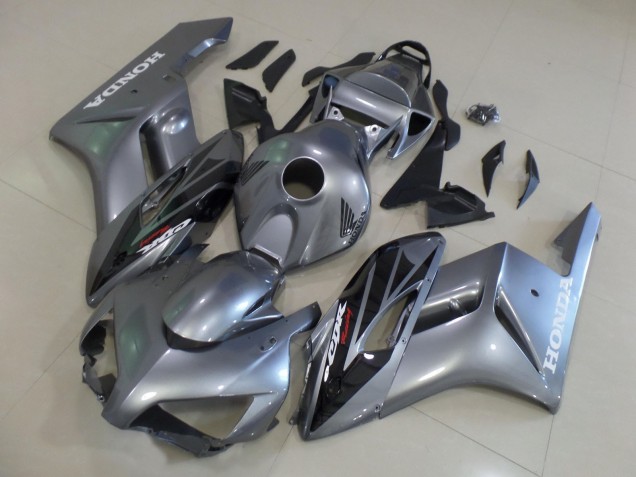 2004-2005 Honda CBR1000RR Motorcycle Fairings - Silver Glossy Black Stripe Australia for Sale