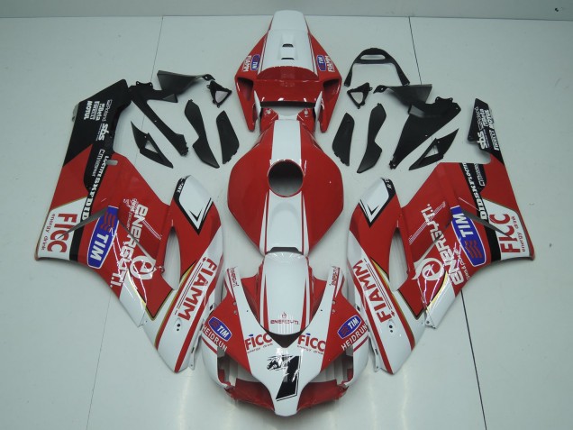 2004-2005 Honda CBR1000RR Motorcycle Fairings - White Red Blue Black Fiamm Ficc 7 Australia for Sale