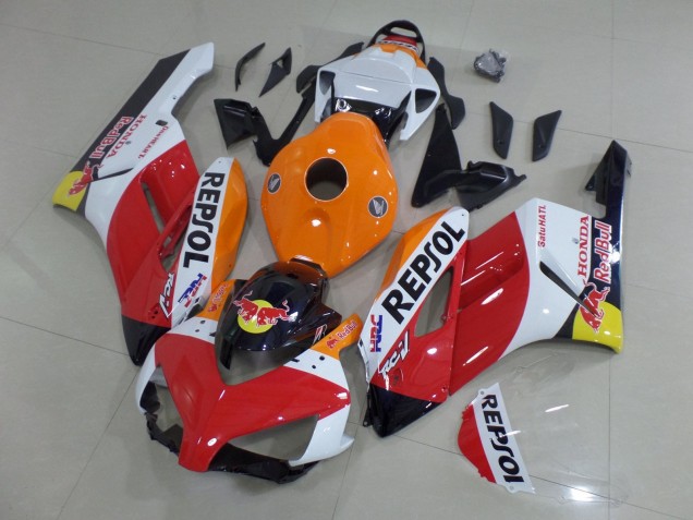 2004-2005 Honda CBR1000RR Motorcycle Fairings - Orange White Red Glossy Black Repsol Red Bull HRC Australia for Sale