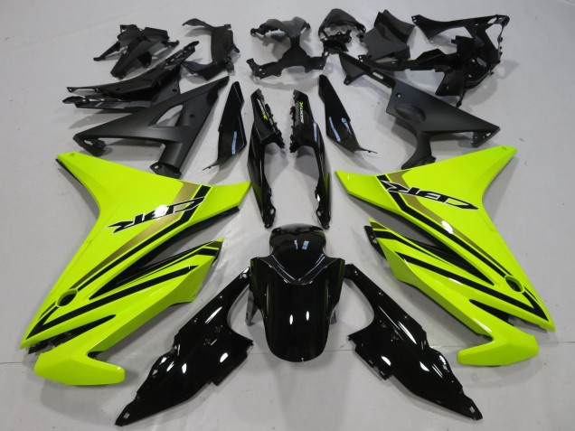 2016-2018 Honda CBR500R Motorcycle Fairings - Neon Yellow Glossy Black Australia for Sale