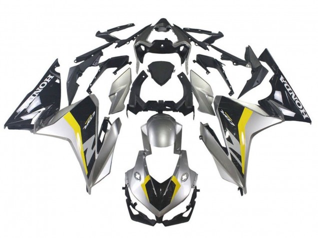 2019-2021 Honda CBR500R Motorcycle Fairing - Silver Glossy Black Yellow Australia for Sale