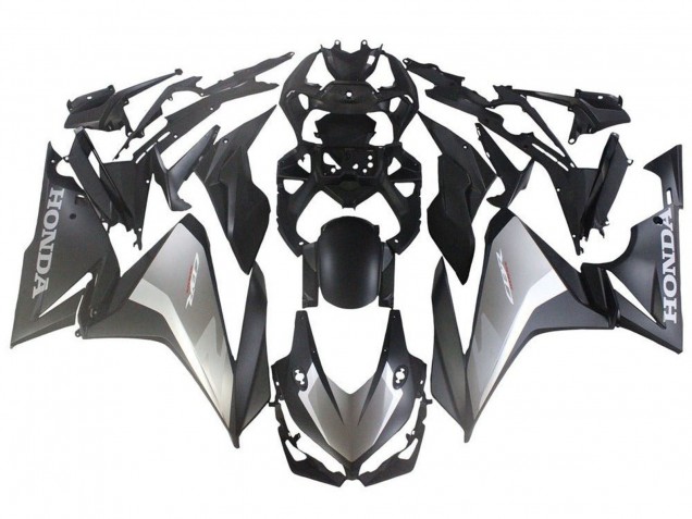 2019-2021 Honda CBR500R Motorcycle Fairings - Silver Matte Black Australia for Sale