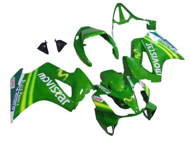 2002-2013 Honda VFR 800 Motorcycle Fairings - Green MoviStar Castrol Australia for Sale