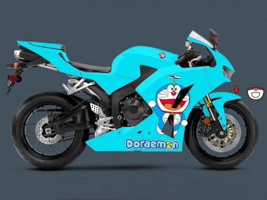 2013-2023 Honda CBR600RR Motorcycle Fairings - Light Blue Doraemon Australia for Sale