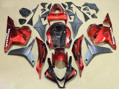 2009-2012 Honda CBR600RR Motorcycle Fairings - Silver Red Glossy Black Australia for Sale