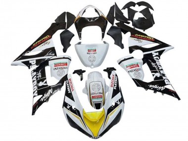 2005-2006 Kawasaki ZX6R Motorcycle Fairings - White Black Yellow Red Rizoma Playboy Australia for Sale