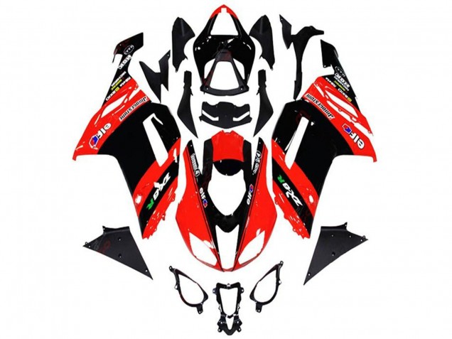 2013-2018 Kawasaki ZX6R Motorcycle Fairings - Red Black Elf Australia for Sale