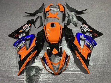 2013-2018 Kawasaki ZX6R Motorcycle Fairings - Orange Blue Black Australia for Sale
