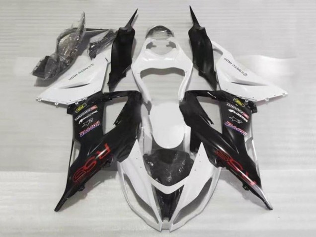 2013-2018 Kawasaki ZX6R Motorcycle Fairings - White Black Red RSS Australia for Sale