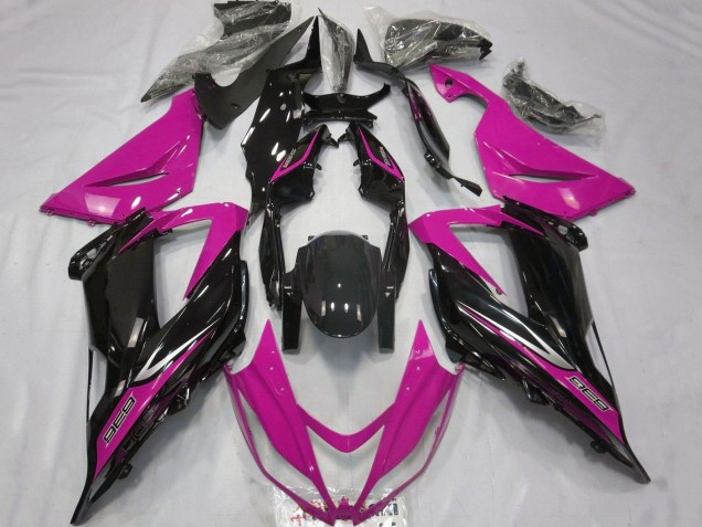 2013-2018 Kawasaki ZX6R Motorcycle Fairings - Pink Glossy Black Australia for Sale