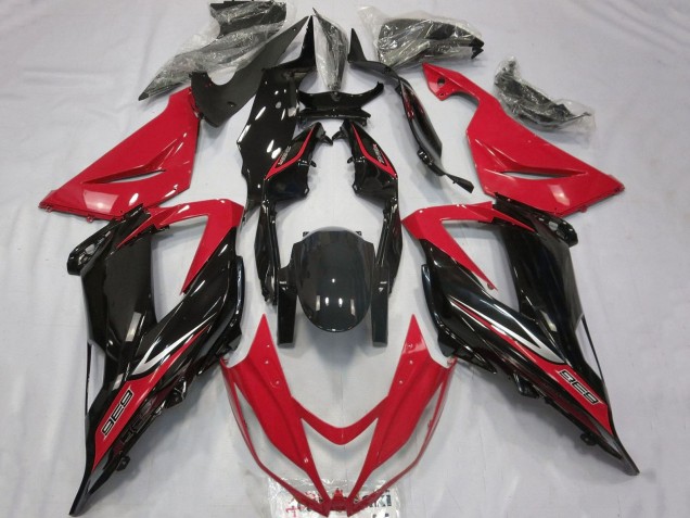 2013-2018 Kawasaki ZX6R Motorcycle Fairings - Red Glossy Black Australia for Sale