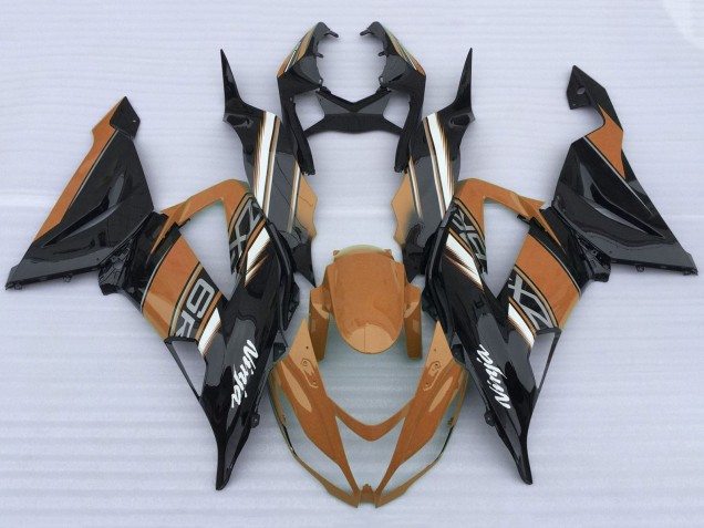 2013-2018 Kawasaki ZX6R Motorcycle Fairings - Orange Black White Australia for Sale
