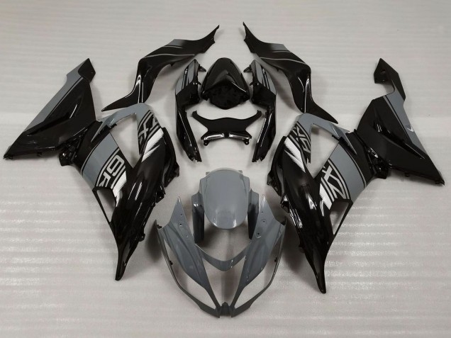2013-2018 Kawasaki ZX6R Motorcycle Fairings - Nardo Grey Glossy Black Australia for Sale