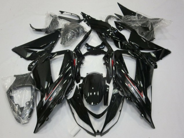 2013-2018 Kawasaki ZX6R Motorcycle Fairings - Glossy Black Silver Red Australia for Sale