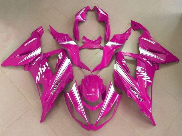 2013-2018 Kawasaki ZX6R Motorcycle Fairings - Pink White Australia for Sale