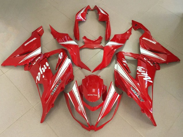 2013-2018 Kawasaki ZX6R Motorcycle Fairings - Red White Australia for Sale