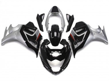 2008-2013 Suzuki GSX650F Motorcycle Fairings - Glossy Black Silver Australia for Sale