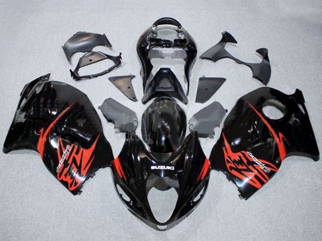 1996-2007 Suzuki GSXR 1300 Hayabusa Motorcycle Fairings - Glossy Black Red Australia for Sale