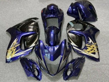 2008-2020 Dark Blue Black Gold Suzuki GSXR 1300 Hayabusa Motorcycle Fairings Australia for Sale