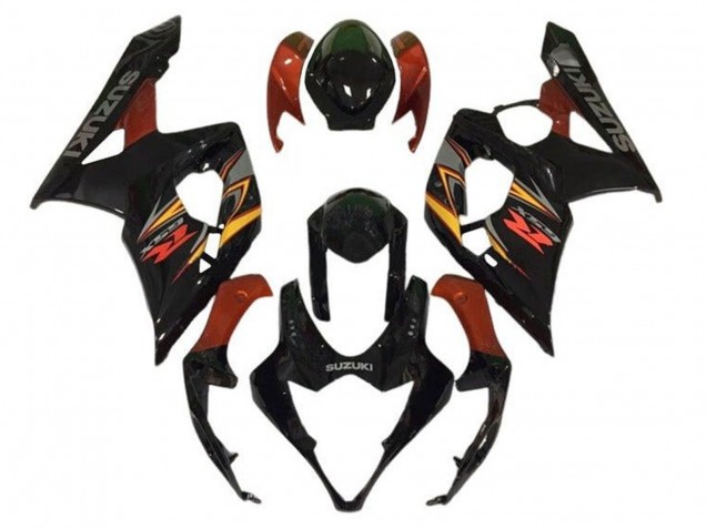 2005-2006 Suzuki GSXR 1000 Motorcycle Fairings - Black Red Yellow Grey Australia for Sale