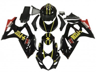 2005-2006 Suzuki GSXR 1000 Motorcycle Fairings - Black Gold Rizla Red Australia for Sale