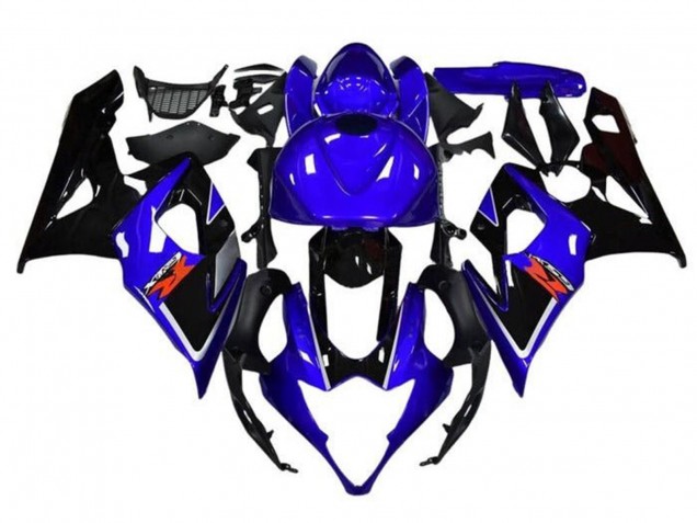 2005-2006 Suzuki GSXR 1000 Motorcycle Fairings - Blue Black White Stripe Australia for Sale