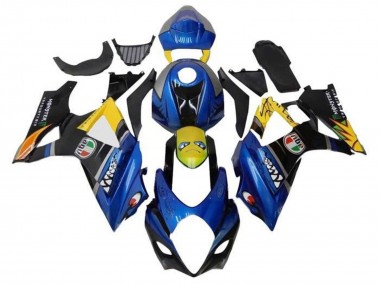 2005-2006 Suzuki GSXR 1000 Motorcycle Fairings - Blue Yellow Black Shark Australia for Sale