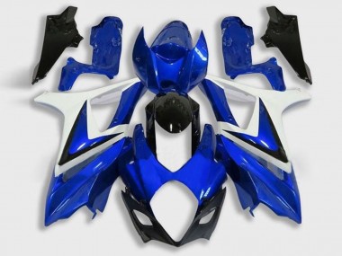 2005-2006 Suzuki GSXR 1000 Motorcycle Fairing - White Blue Black Australia for Sale