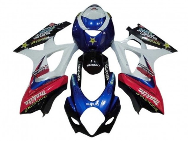 2005-2006 Suzuki GSXR 1000 Motorcycle Fairings - White Red Blue Makita Australia for Sale