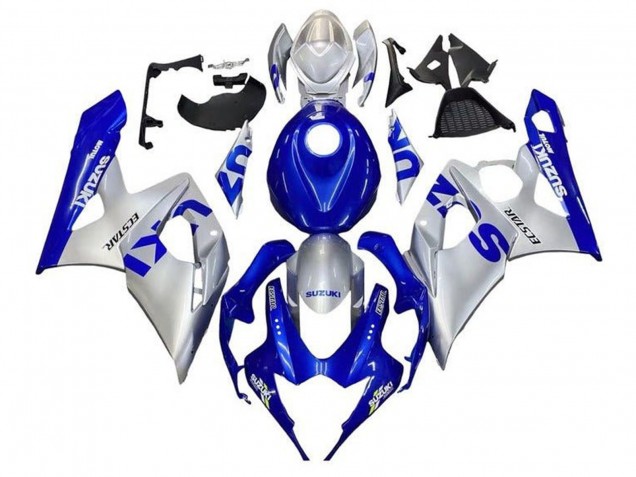 2005-2006 Suzuki GSXR 1000 Motorcycle Fairings - Blue Silver Australia for Sale
