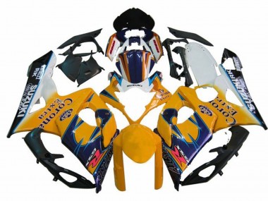 2005-2006 Suzuki GSXR 1000 Motorcycle Fairings - White Yellow Blue Black Corona Australia for Sale