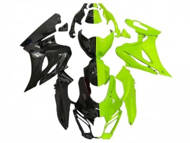 2017-2024 Suzuki GSXR1000 Motorcycle Fairings - Black Neon Green Australia for Sale
